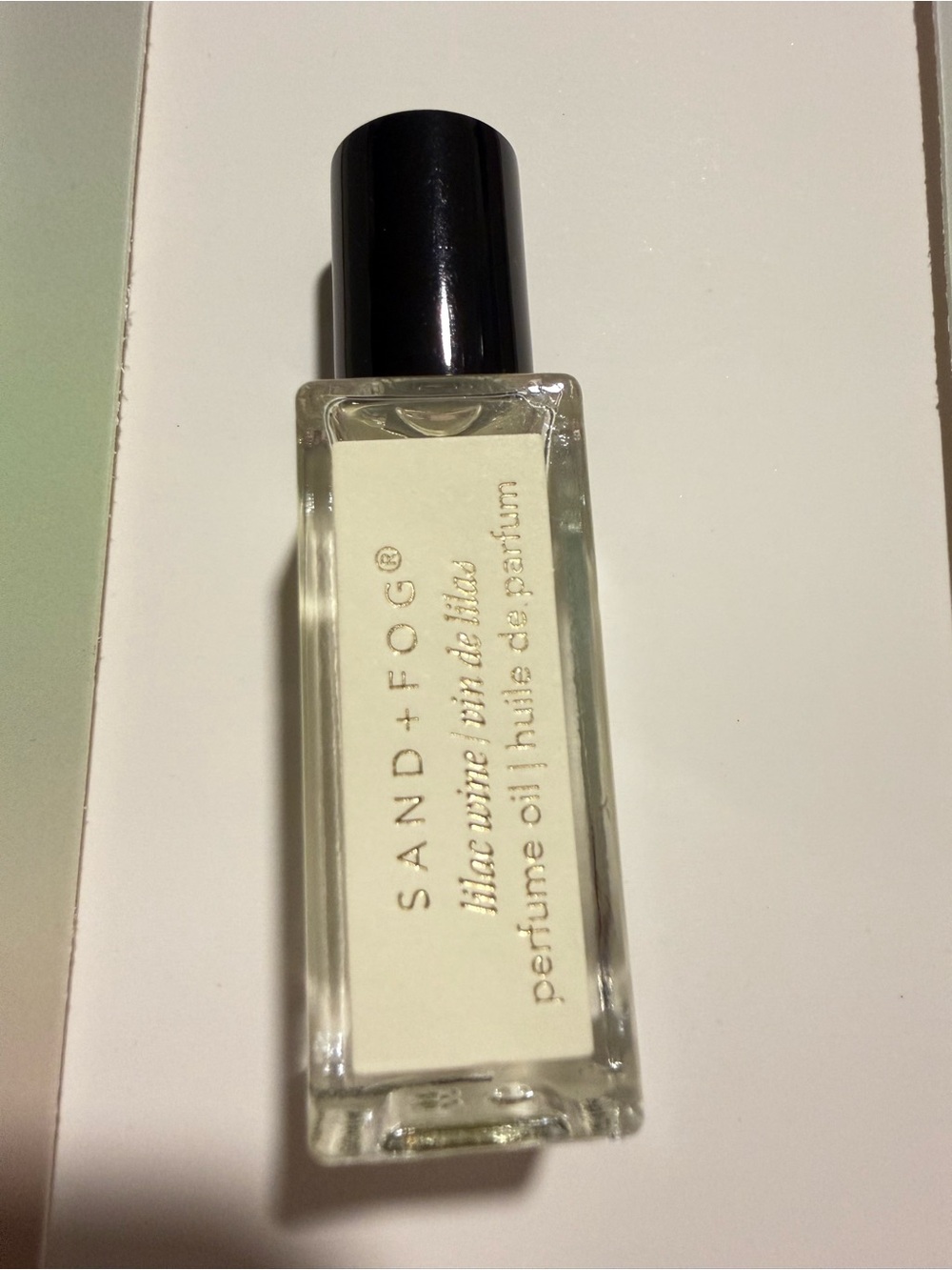 SAND + FOG Lilac Wine Perfume Oil - Clear Bottle